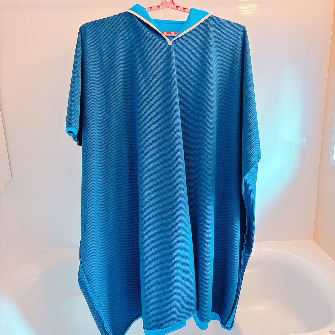 よもぎ蒸し　マント　フード付き