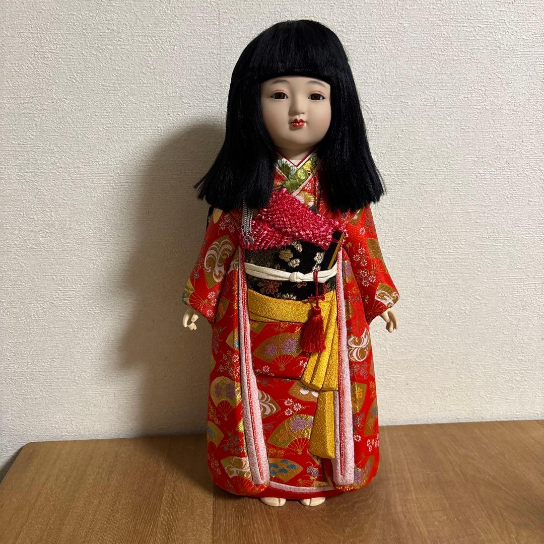 市松人形 日本人形 置物　木目込　43cm