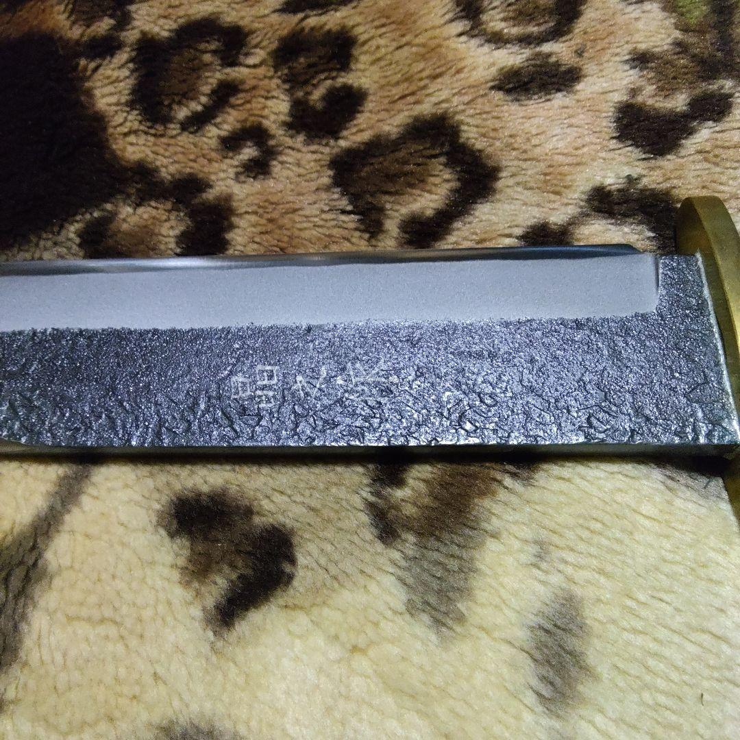 (1月10日までの限定お値下げ中)トヨクニ　晶之作　ボウイナイフ　青紙スーパー