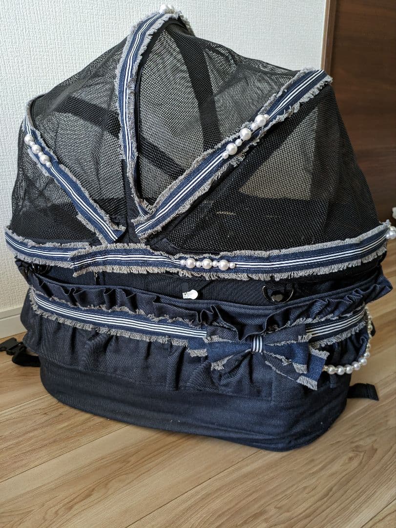 りかま　天使のカート　ルルドール　ハイウエストフリンジデニムミアキス　M