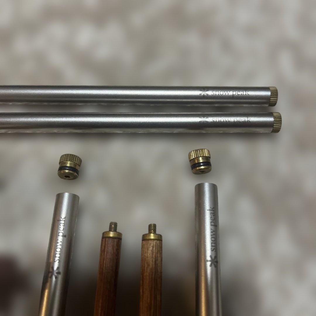  peak スノーピーク 廃盤品 和武器 円筒型 箸　2膳まとめ売り！