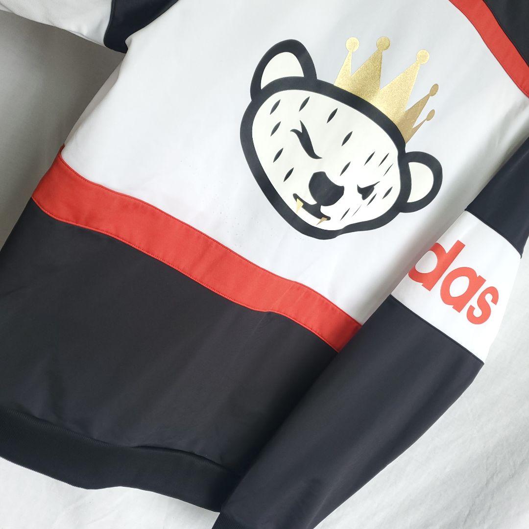 adidas アディダス NIGO ジャージ アニマル 動物クマ 王冠 黒赤