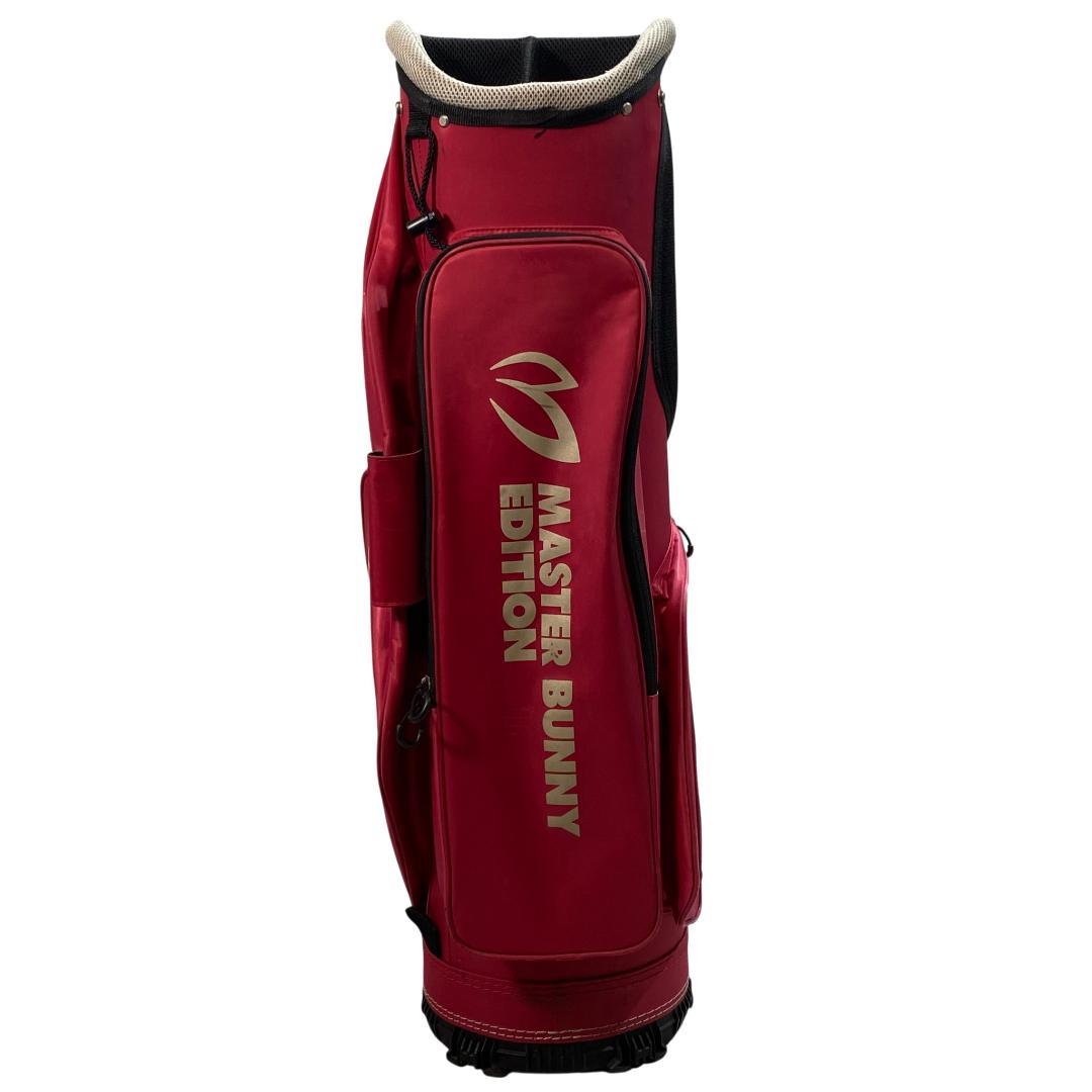 マスターバニーエディション キャディバッグ ピンク 5分割 9型 ゴルフ ロゴ柄