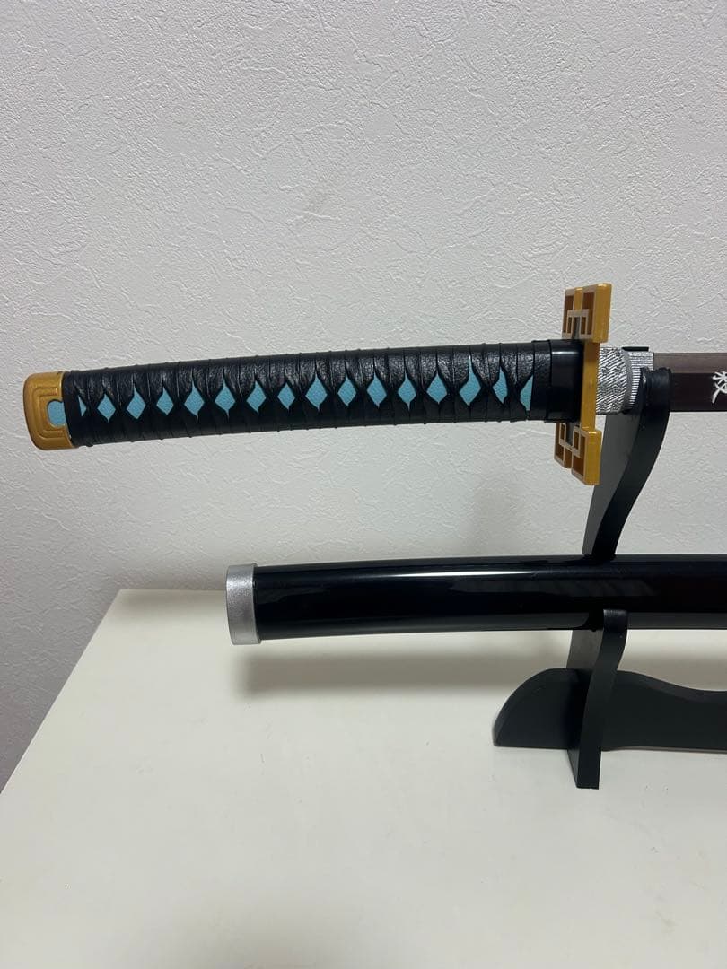 時透無一郎　日輪刀　コスプレ　金属　刀　剣　　国内100c 台座セット