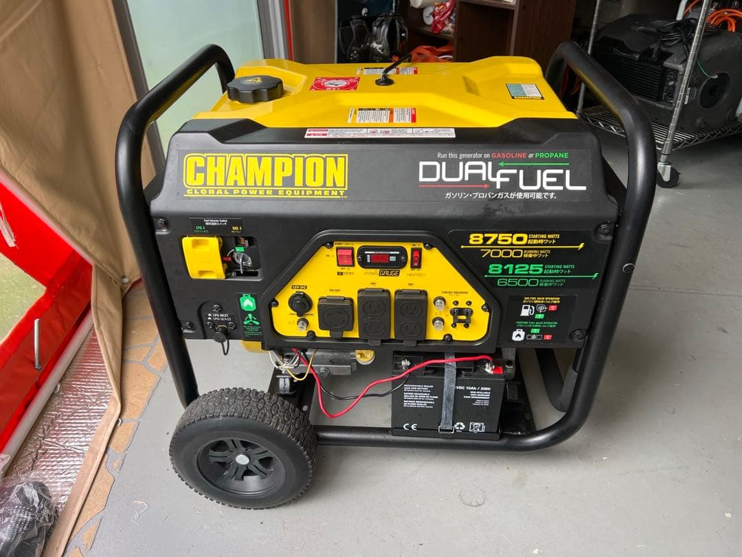 CHAMPION DUAL FUEL 発電機 8750W