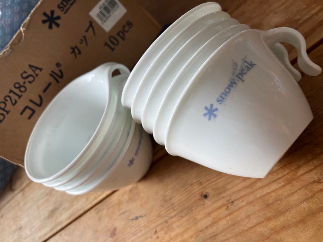 USED Corelle×peak 取っ手付きカップ　9個set