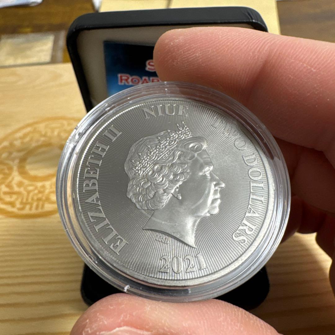 レア/Silver Roaring Lion 2021 /銀貨/ニウエ