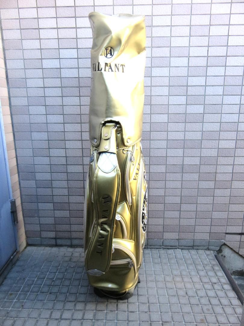 VALIANT ヴァリアント ゴルフバッグ　キャディーバック　エナメル　ゴールド