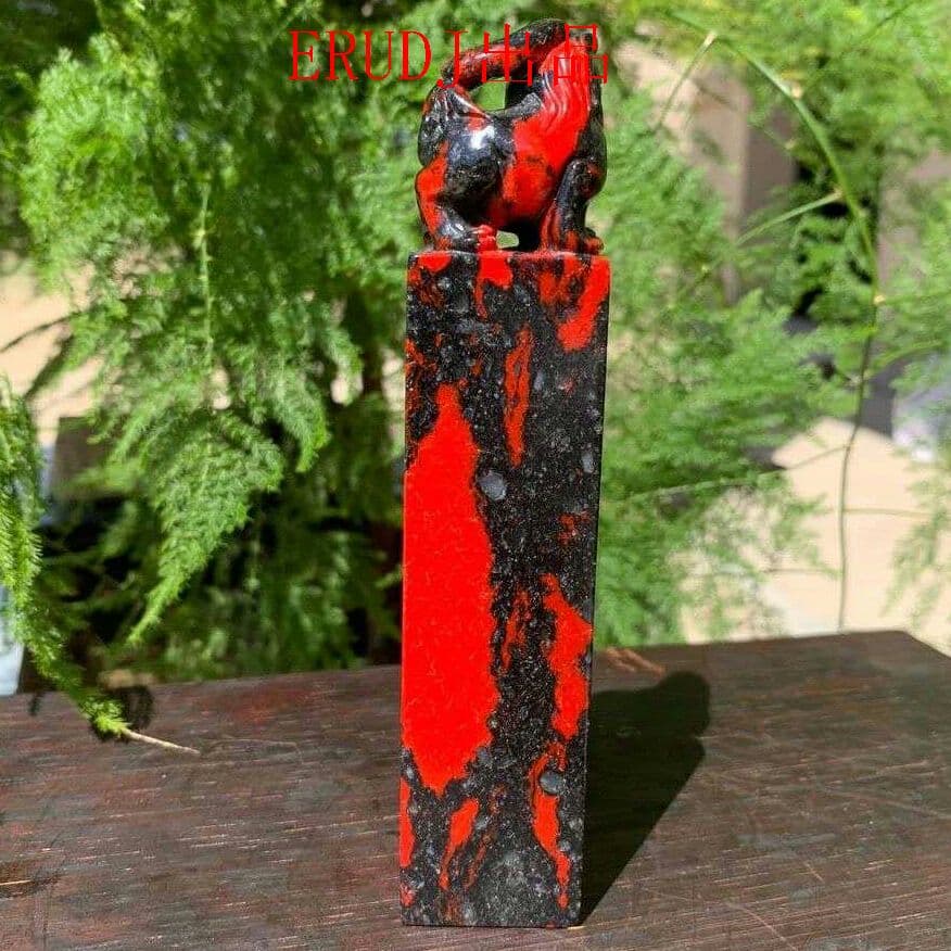 希少鶏血石 老坑 印材 印鑑 篆刻印材 古美術1