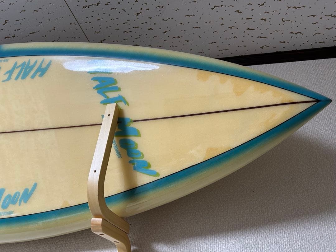 HALF MOON サーフボード ツインフィン系 クラシックデザイン【状態良好】