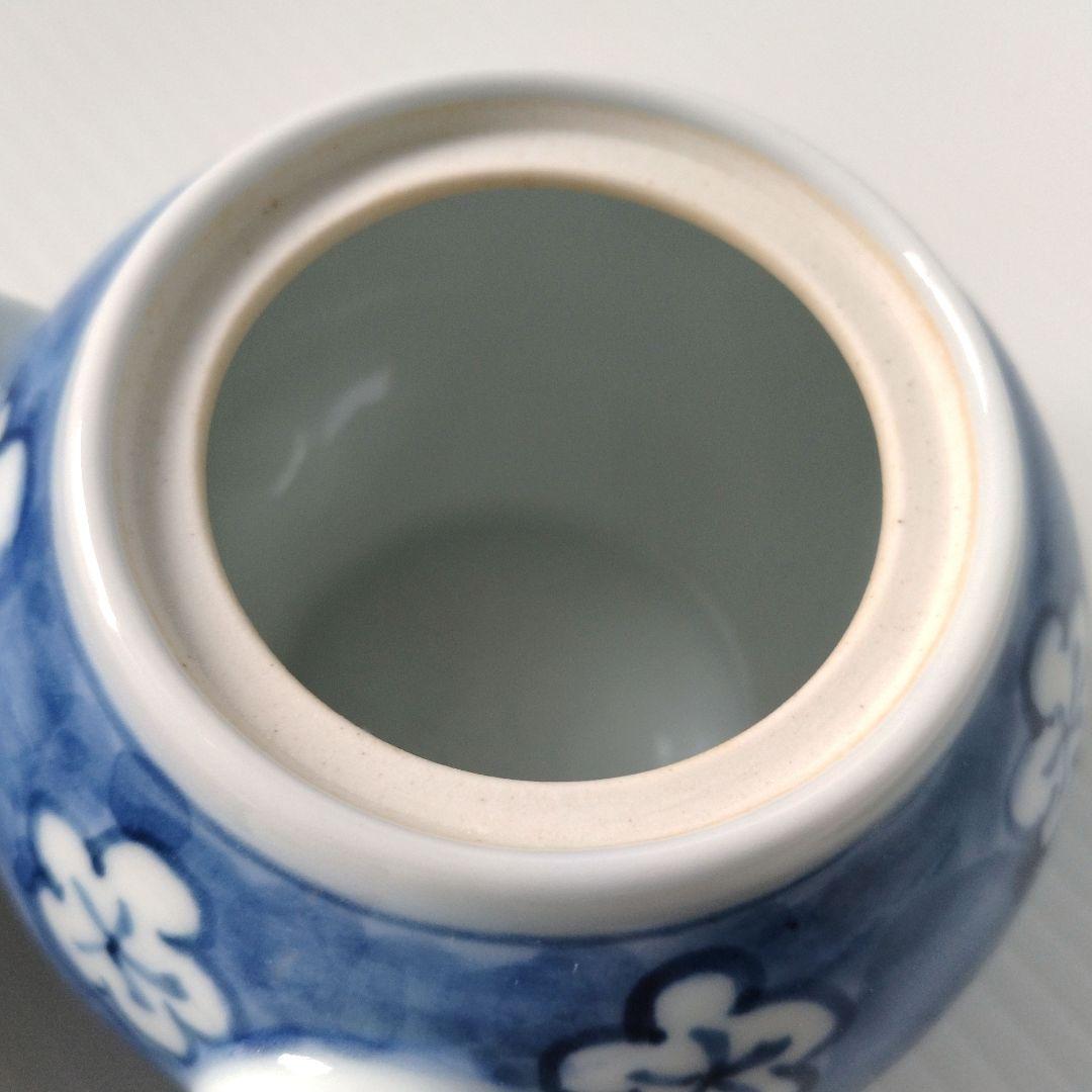 有田焼 古伊万里 染付 古染風梅紋 濃梅 茶器揃 茶器 急須 湯冷まし 湯呑み