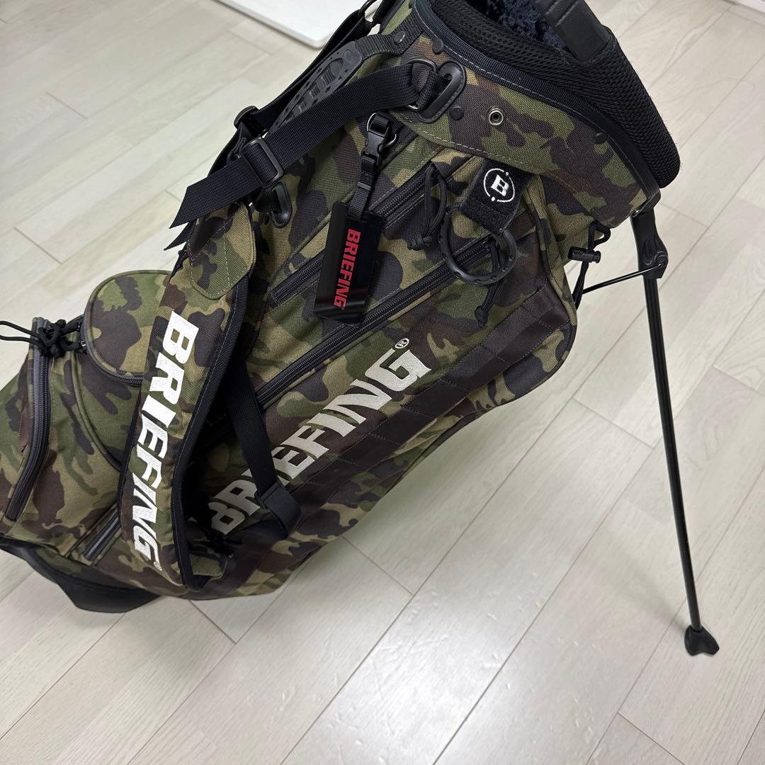 ブリーフィング CR-4 スタンドキャディバック　ウッドランドカモ　廃盤品