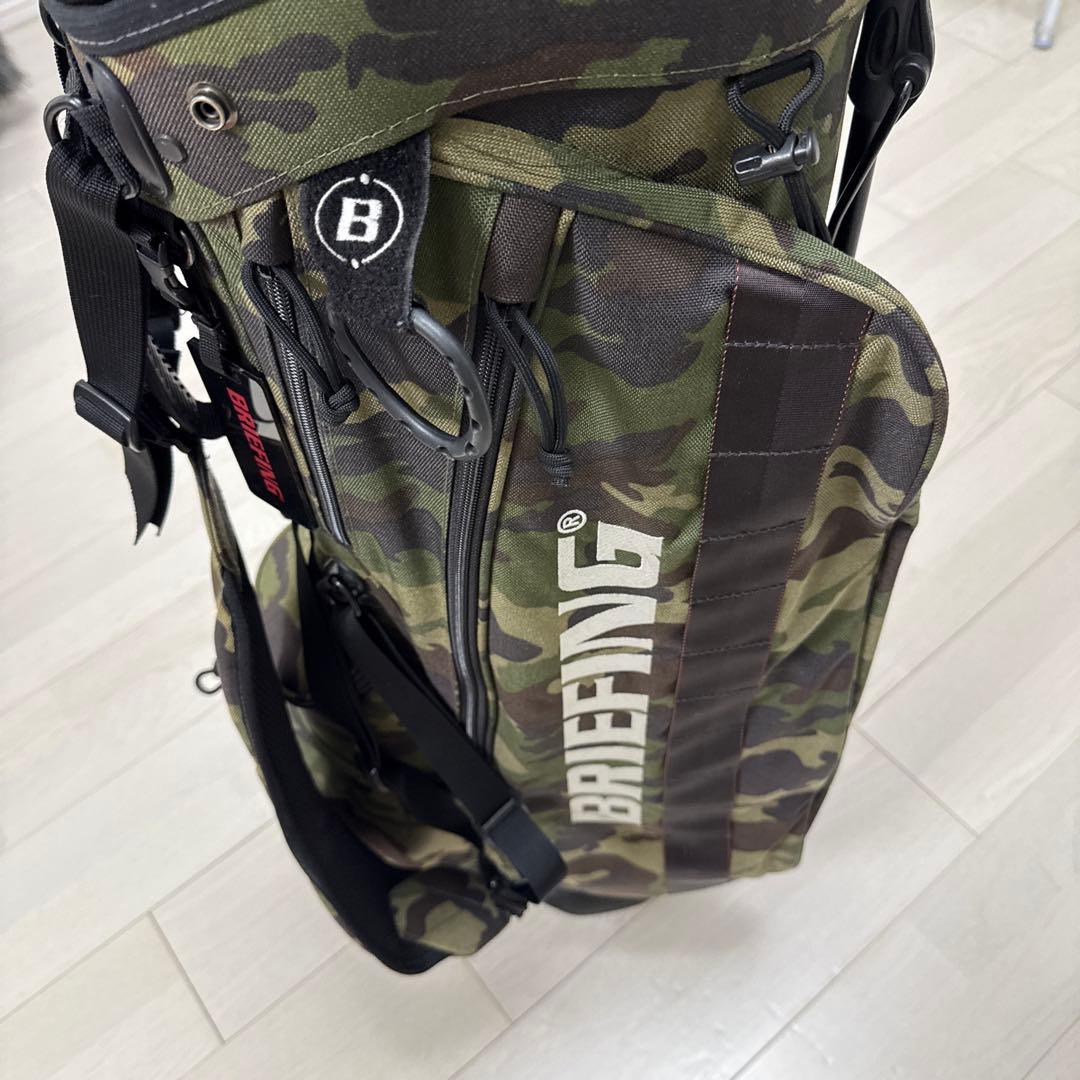 ブリーフィング CR-4 スタンドキャディバック　ウッドランドカモ　廃盤品
