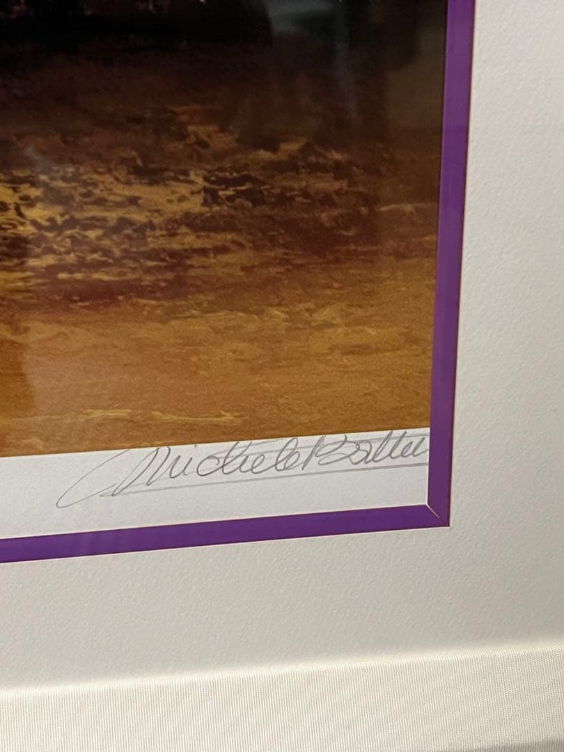 ミッシェル・バテュ「逃避」61/100 シルクスクリーン 直筆サイン