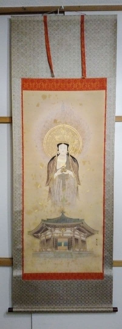 林伯蘭画　法隆寺夢殿秘仏本尊「観音菩薩立像（救世観音）」