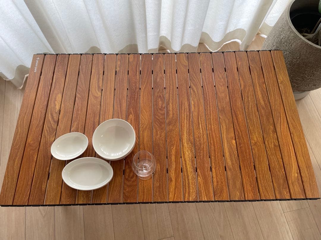 peace park ハイアンドロウアルミテーブル