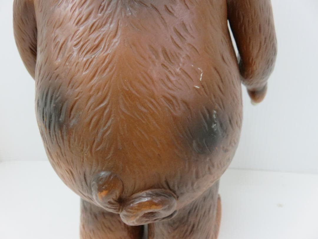 イヌクマ ジャイアント ブースカ 茶成型 クリーム 金冠 約40cm