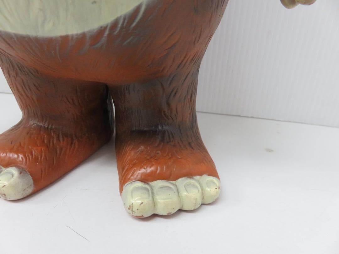 イヌクマ ジャイアント ブースカ 茶成型 クリーム 金冠 約40cm