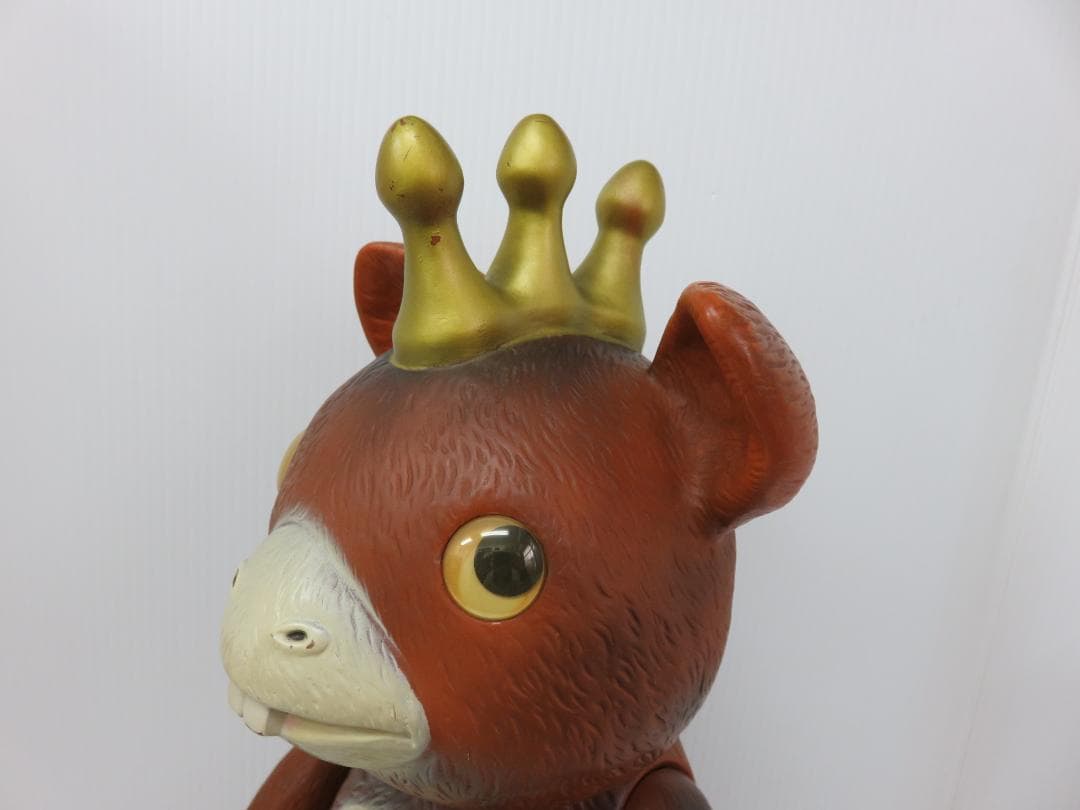 イヌクマ ジャイアント ブースカ 茶成型 クリーム 金冠 約40cm