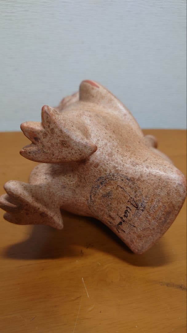 ペルー　モチェ文化　フクロウの土器　リプロ品