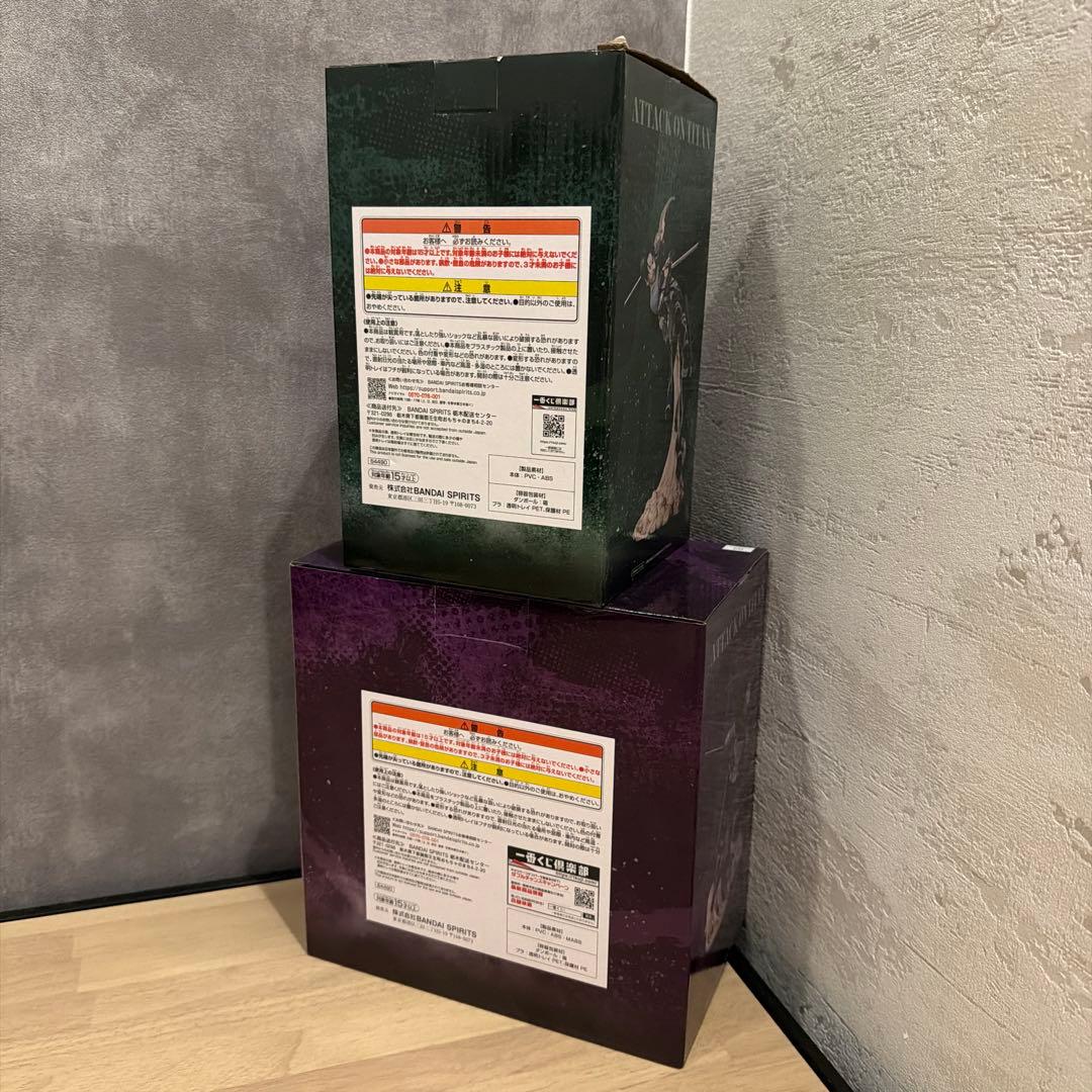 進撃の巨人 一番くじ フィギュア リヴァイ ハンジ セット