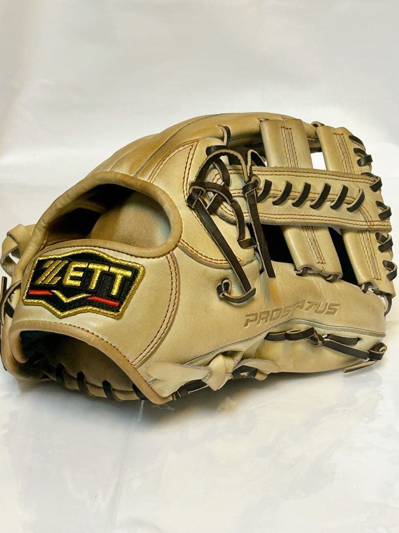 ★即使用可!! プロステ★ 型深め 軟式 内野用グローブ ZETT ベージュ