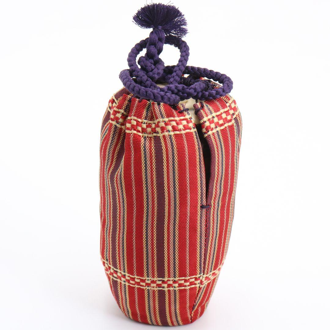 高取喜恵作 高取焼 茶入 望月間道仕覆付 茶道具 共箱　V902　N9