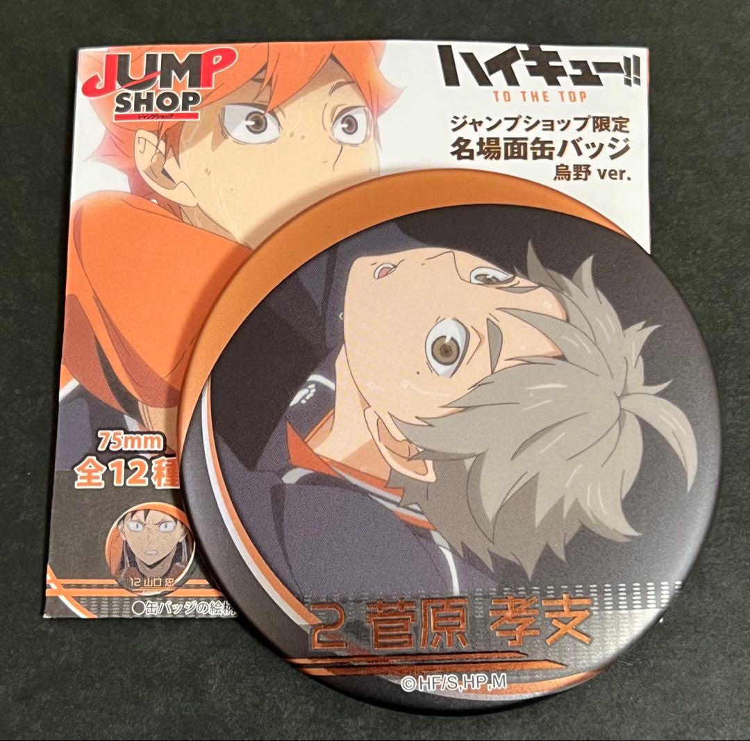 ハイキュー 名場面缶バッジ 烏野高校 日向 影山 菅原 月島 12種コンプリート
