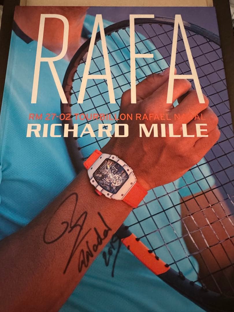 ラファエルナダル 直筆サインリシャールミルパンフレット Rafael Nadal