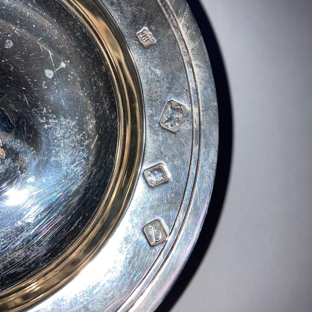 純銀製　皿　エリザベスディッシュ　銀食器　アンティーク