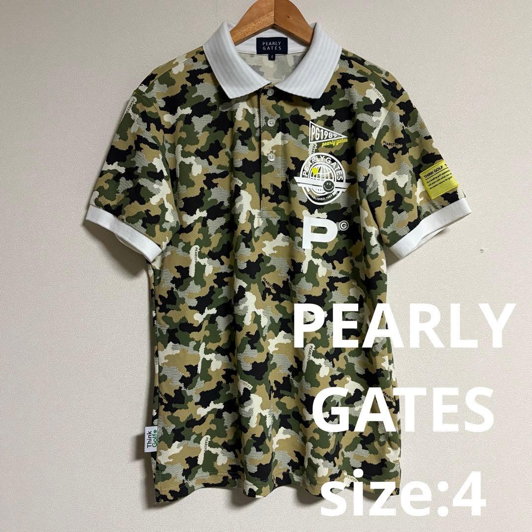 PEARLY GATES パーリーゲイツ ポロシャツ　迷彩柄　4 ゴルフウェア