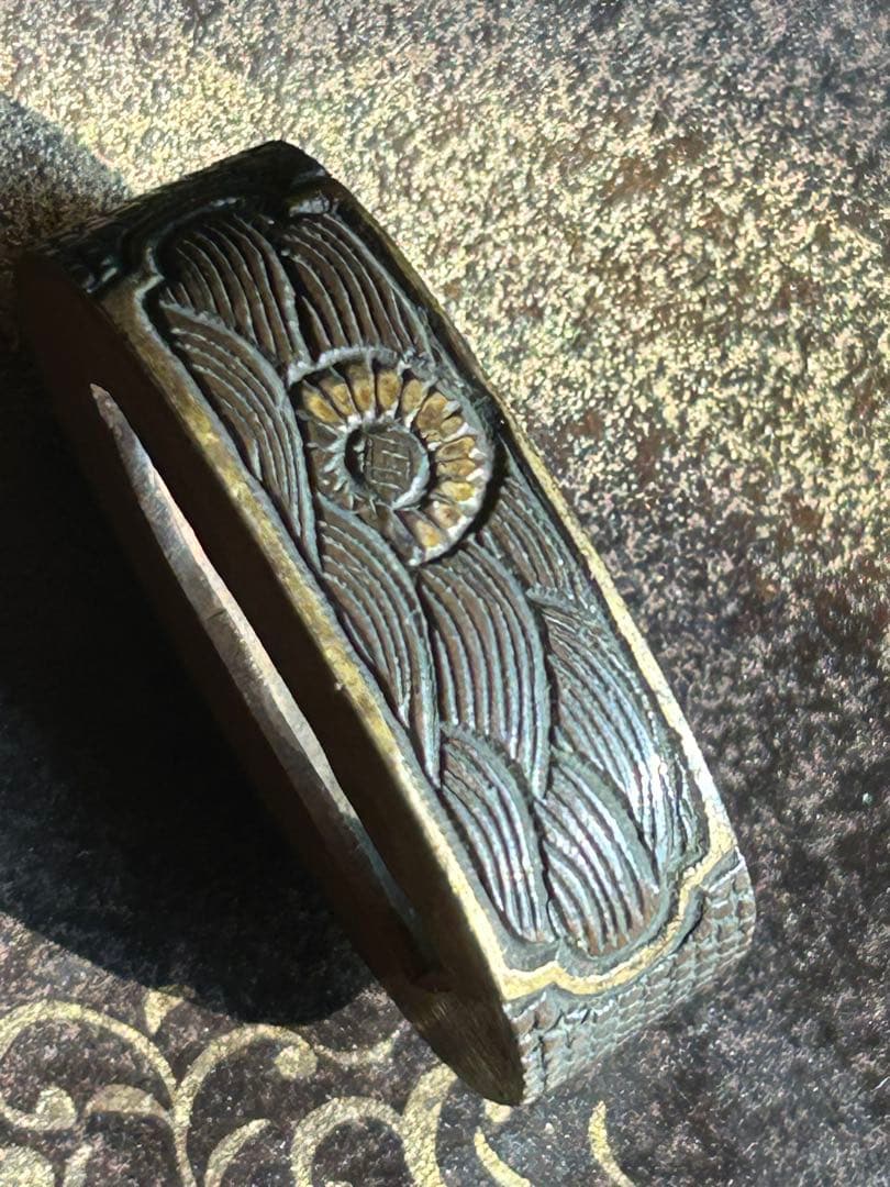 刀装具　波模様　武具　日本刀　骨董　アンティーク　コレクション