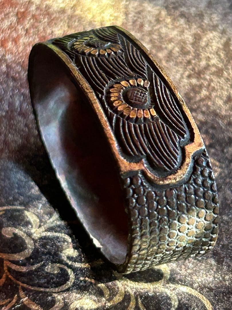 刀装具　波模様　武具　日本刀　骨董　アンティーク　コレクション