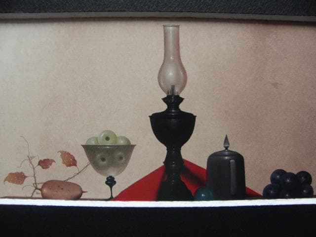 大竹山規【卓上の静物】希少画集画、状態良好、新品高級額装付