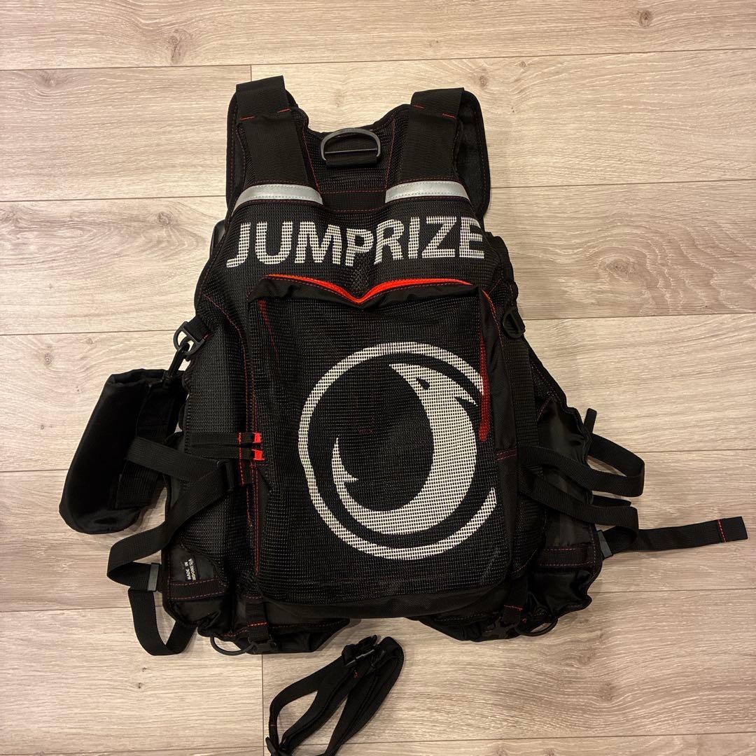 ジャンプライズ クールベスト ブラック×レッド