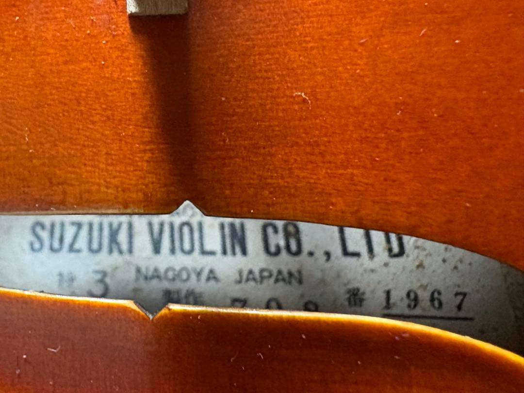 鈴木バイオリン　特3 1967 4/4 スズキ　特no3