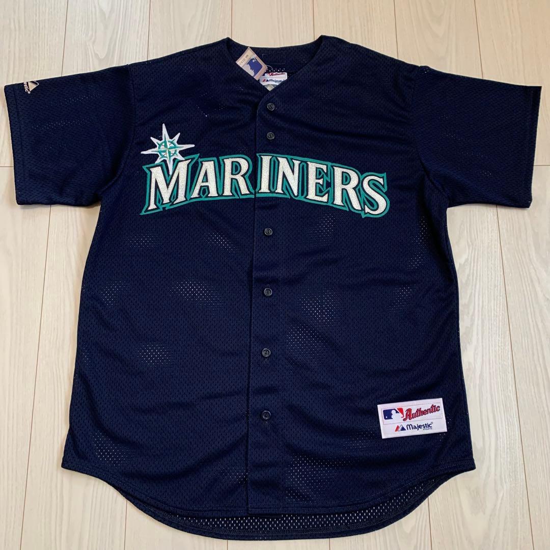 デッド USA製 マジェスティック マリナーズ ゲームシャツ ユニフォーム L