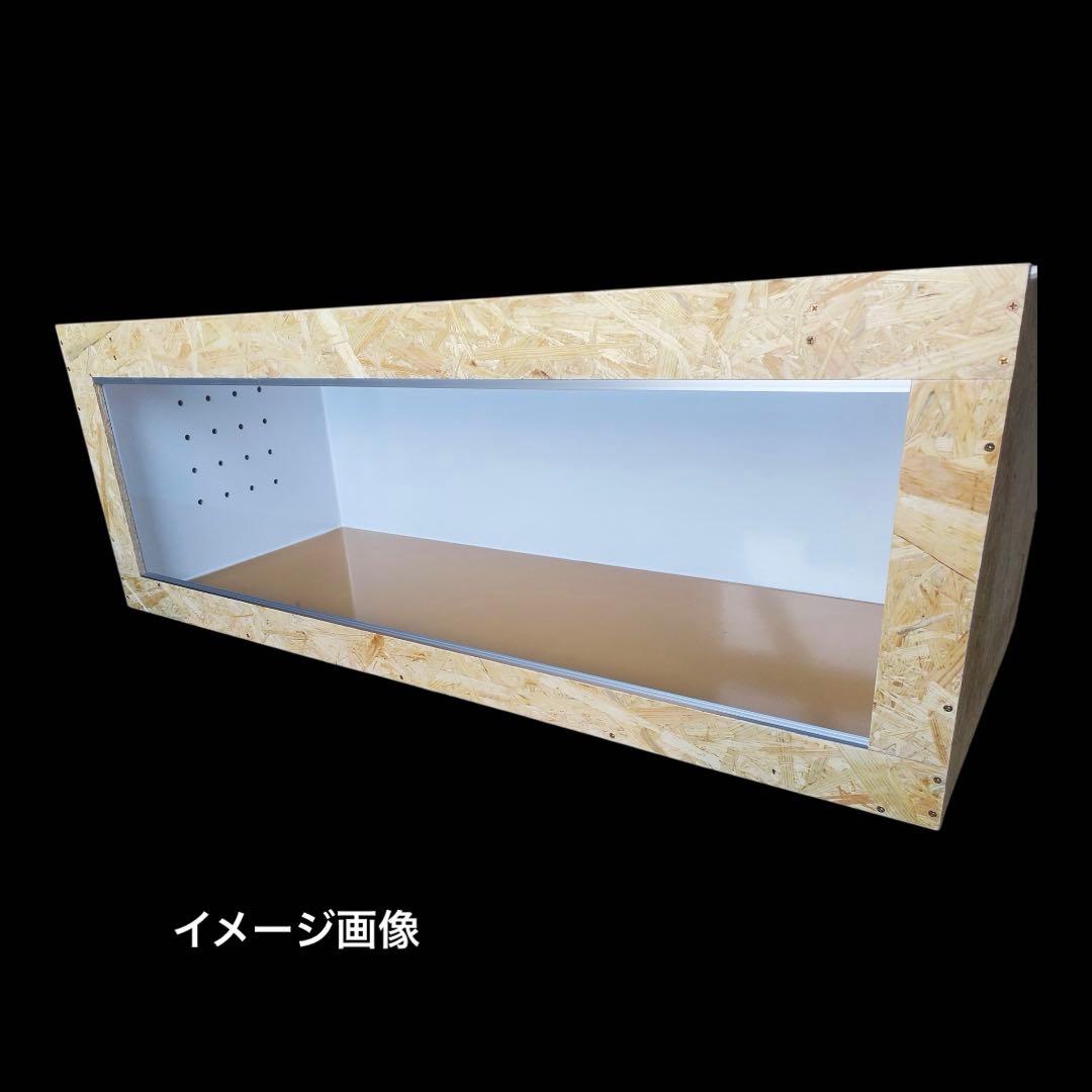 爬虫類ケージ 78×35×45㎝　天固　防水　付け木無し、配線穴①キャップ