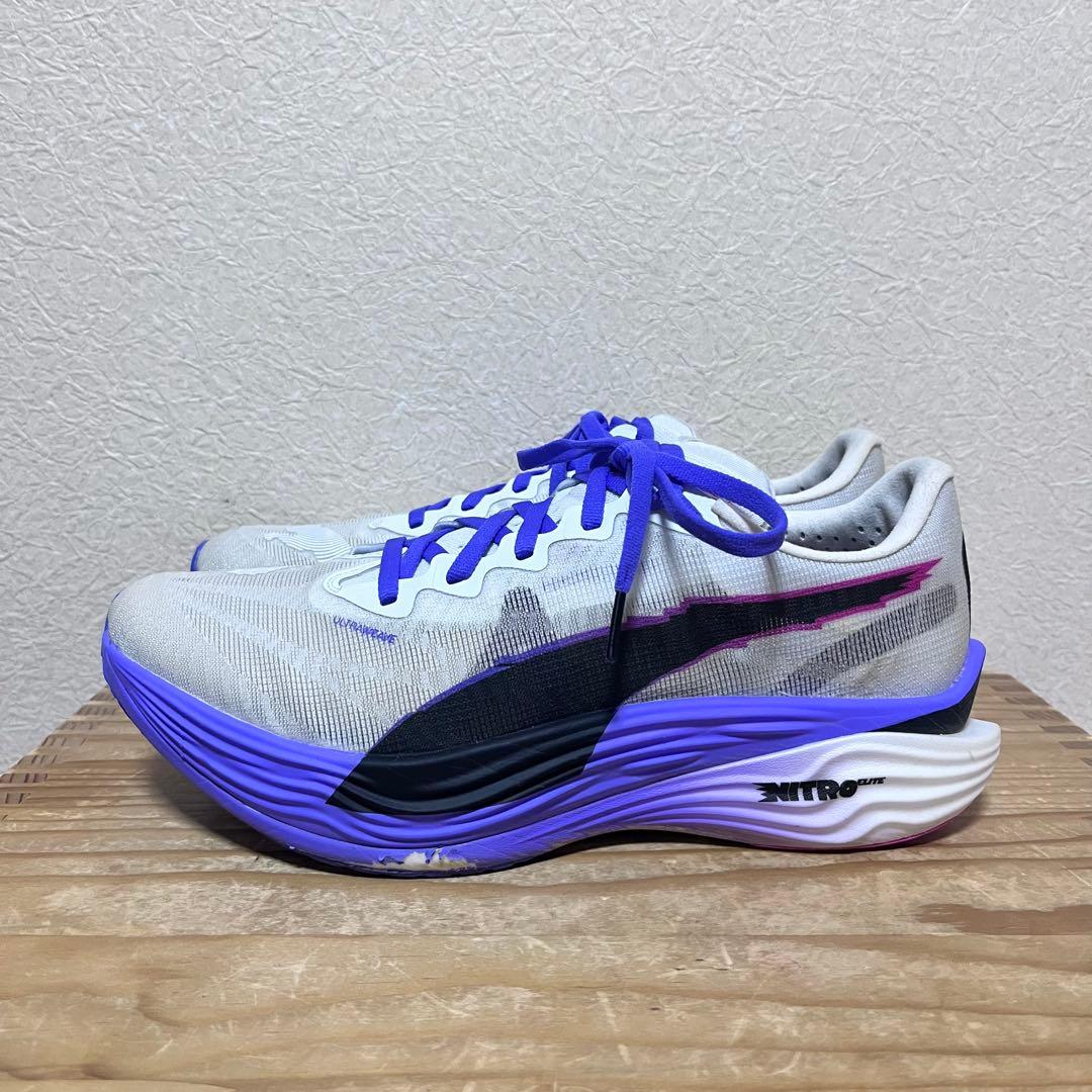 【1度使用】プーマ ディヴィエイトニトロエリート3 DT 26cm PUMA