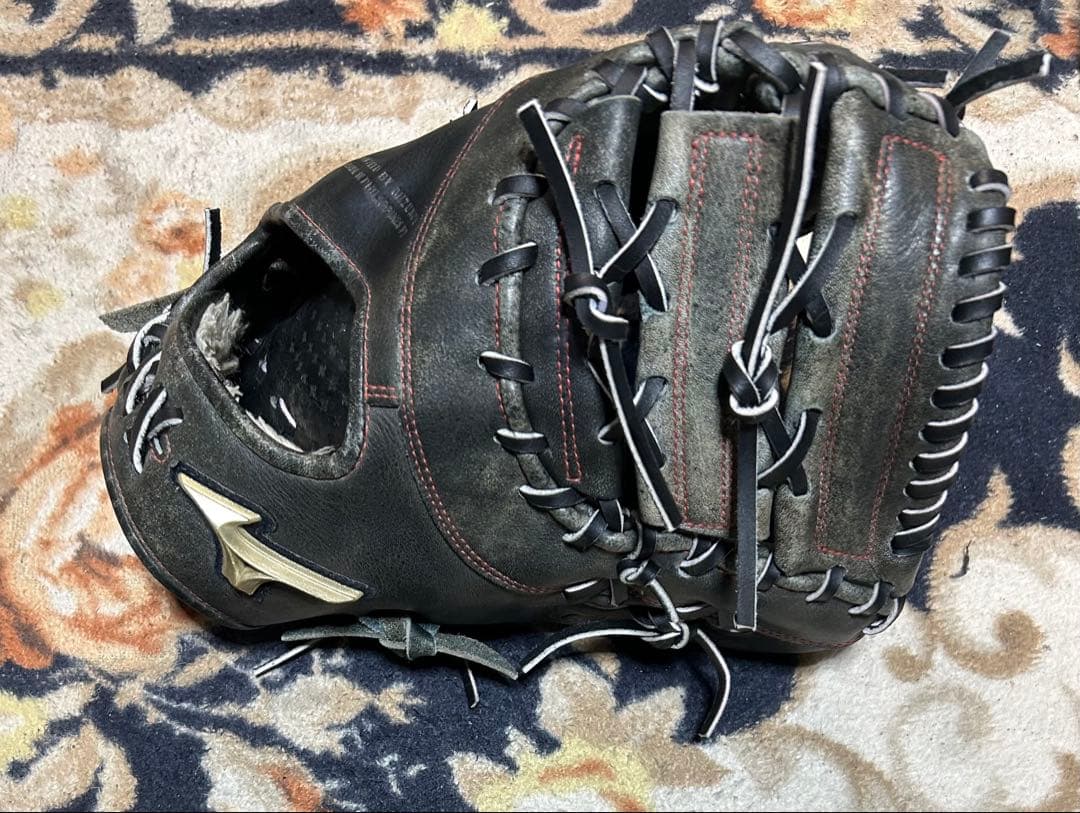 ミズノ　グローバルエリート　軟式　ファーストミット　各種メンテナンス済み