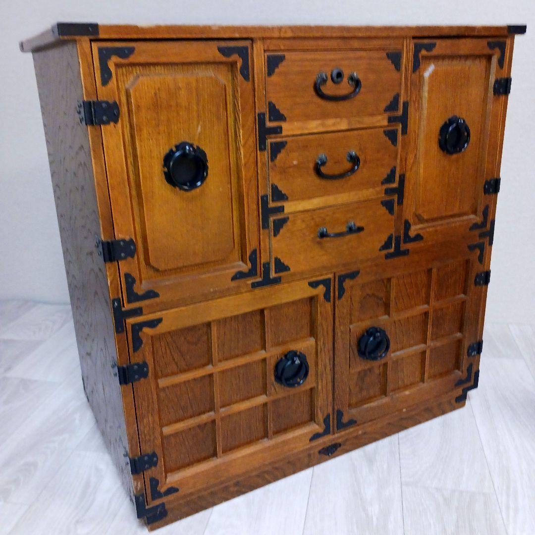 希少 箪笥 裁縫箱 木箱 からくり 隠し有り 古道具 和ダンス レトロ