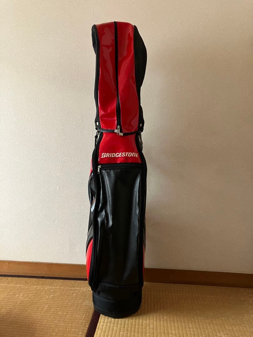 BRIDGESTONE ゴルフキャディバッグ 赤黒