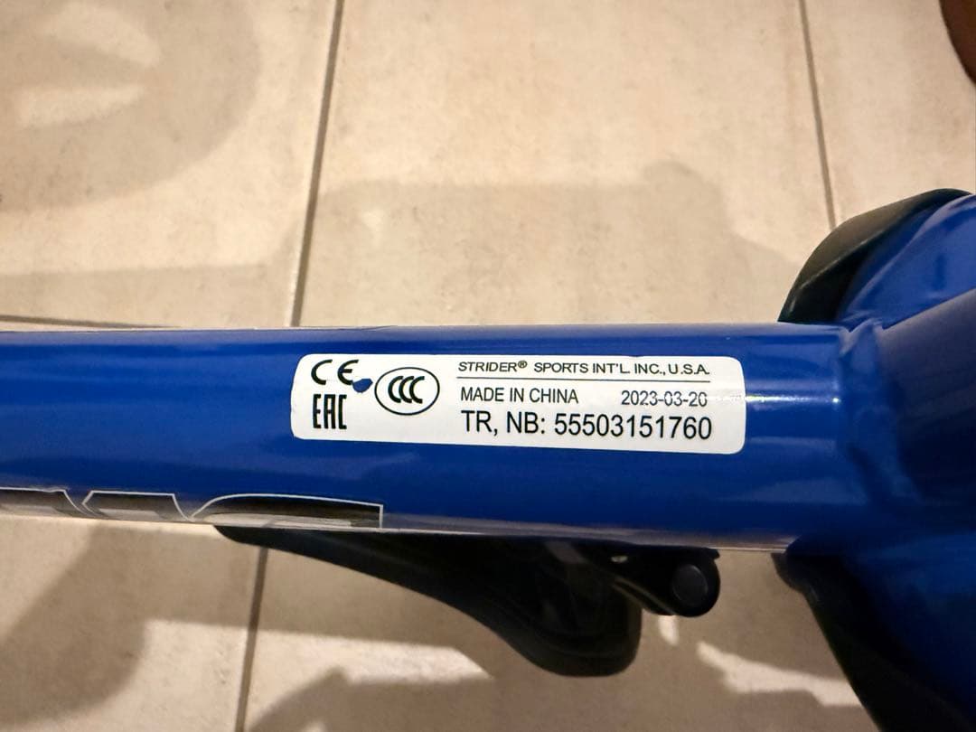 STRIDER スポーツ バランスバイク 12inch 青