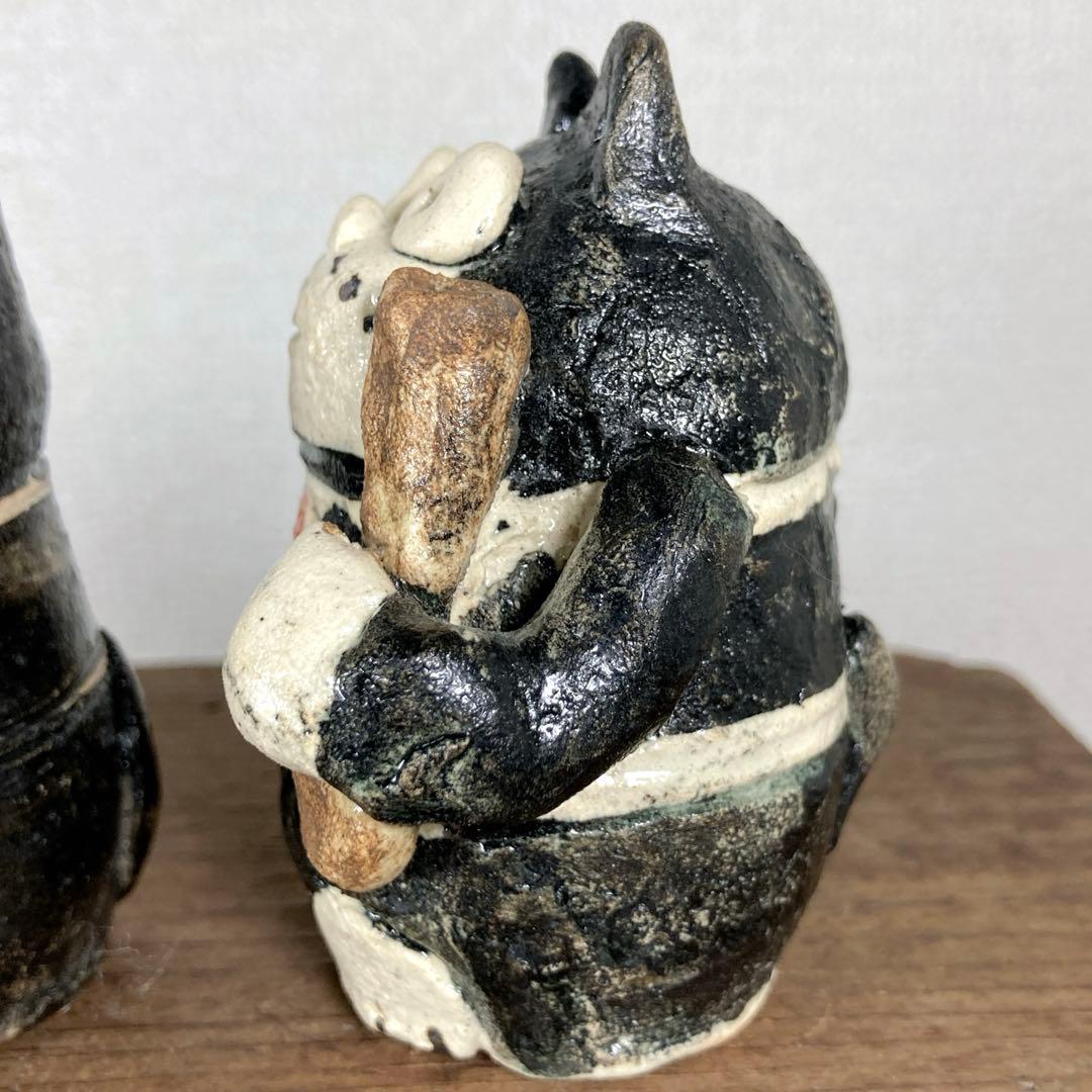 3セット　のらくろ　置物　水滴　陶芸　陶器　焼き物　レトロ　アンティーク　アニメ