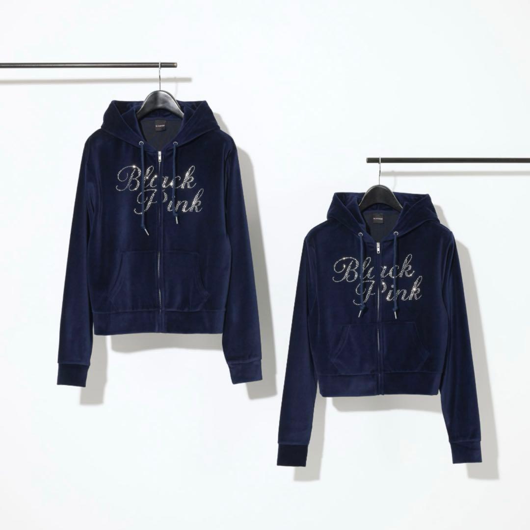 BLACKPINK【POP-UP限定】ベロアジップアップフーディー