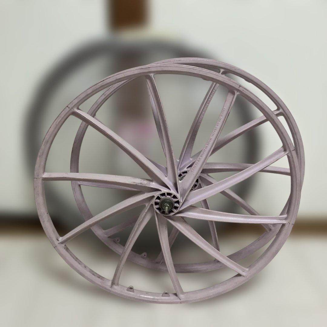 昭和レトロ自転車タイヤ&チューブ&カラーホイルOGK超レアギア取り付け済み品