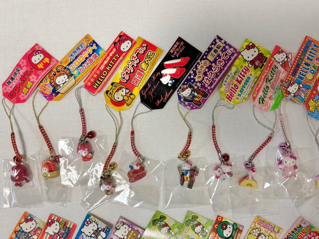 ご当地キティ ストラップ セット 全タグ付き50個(レア有)
