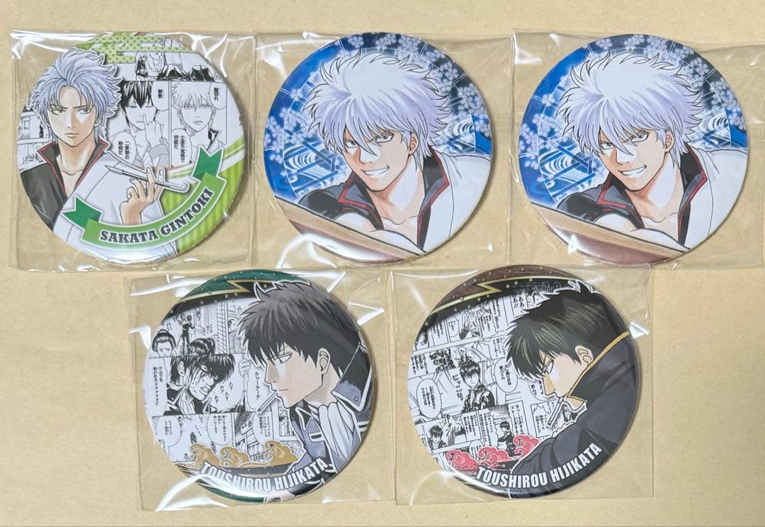 銀魂 大銀魂展 コレクション 原作 缶バッジ HEROS ヒーローズ 銀時 土方