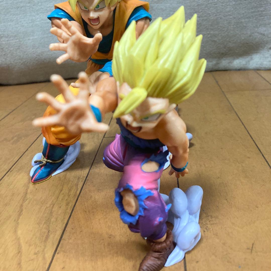 ドラゴンボール　一番くじ　親子かめはめ波　ラストワン　孫悟空　孫悟飯　フィギュア