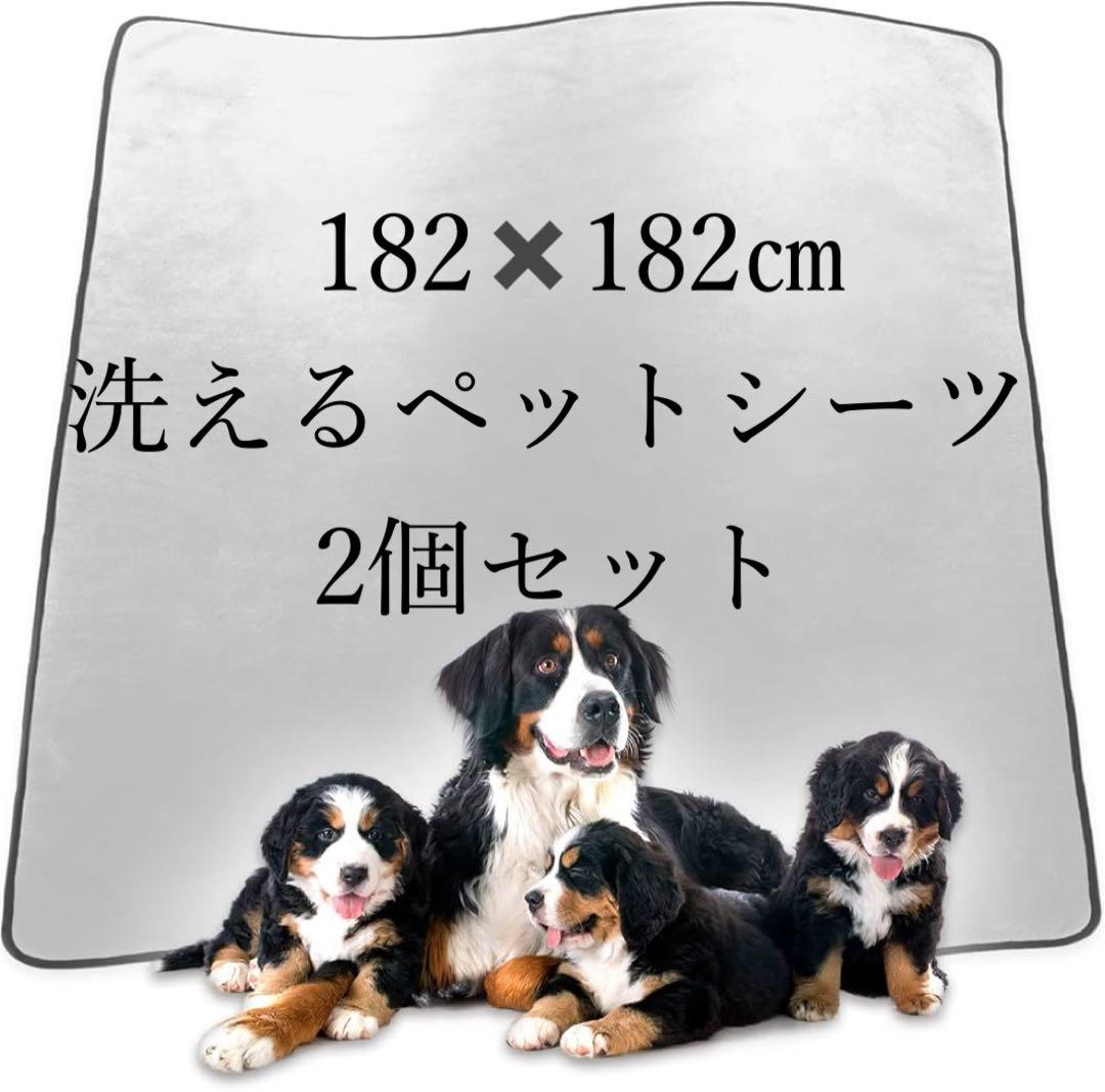 洗えるペットシーツ 182×182cm 2個セット
